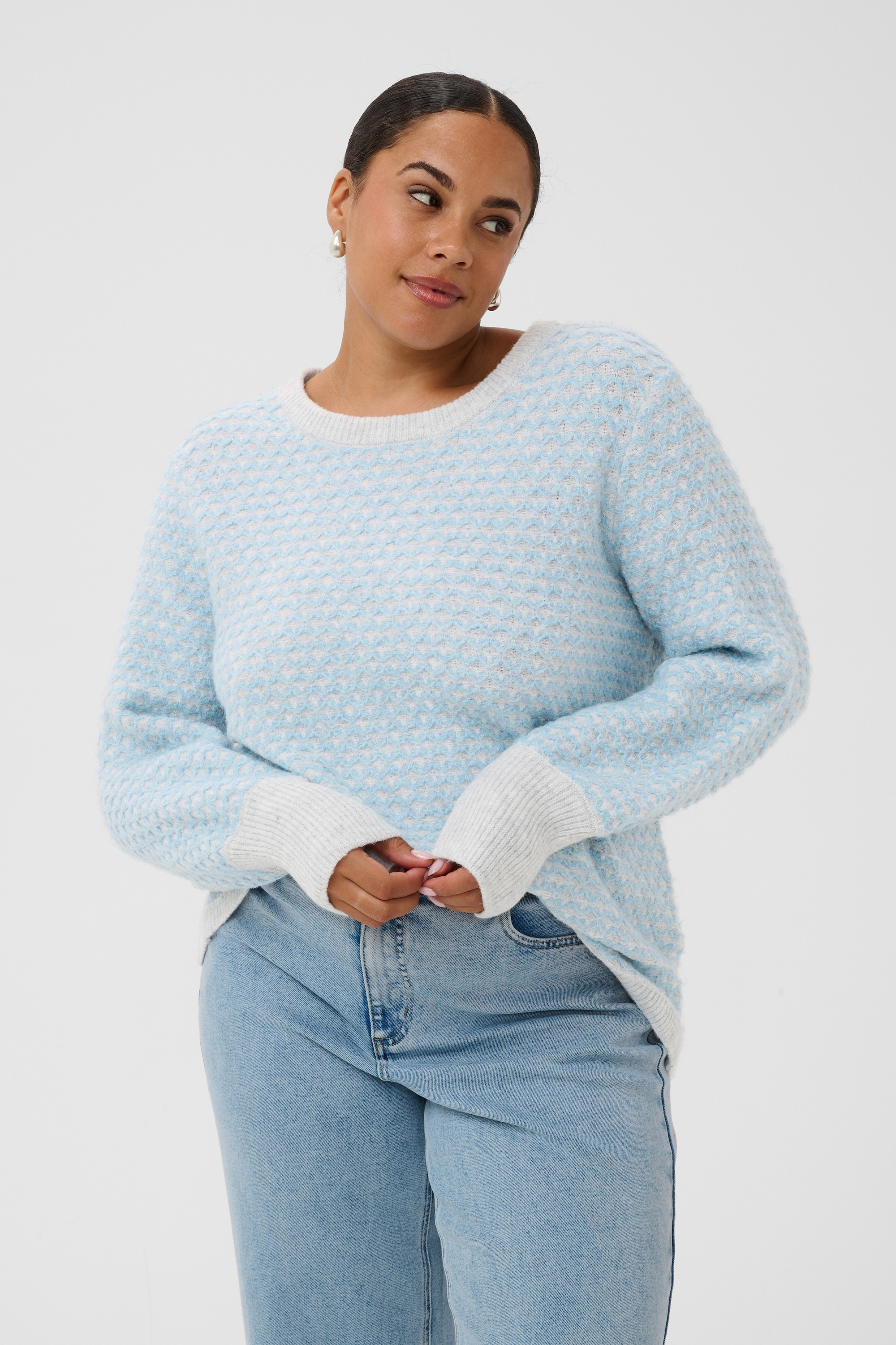 Pullover tricoté, KAFFE CURVE