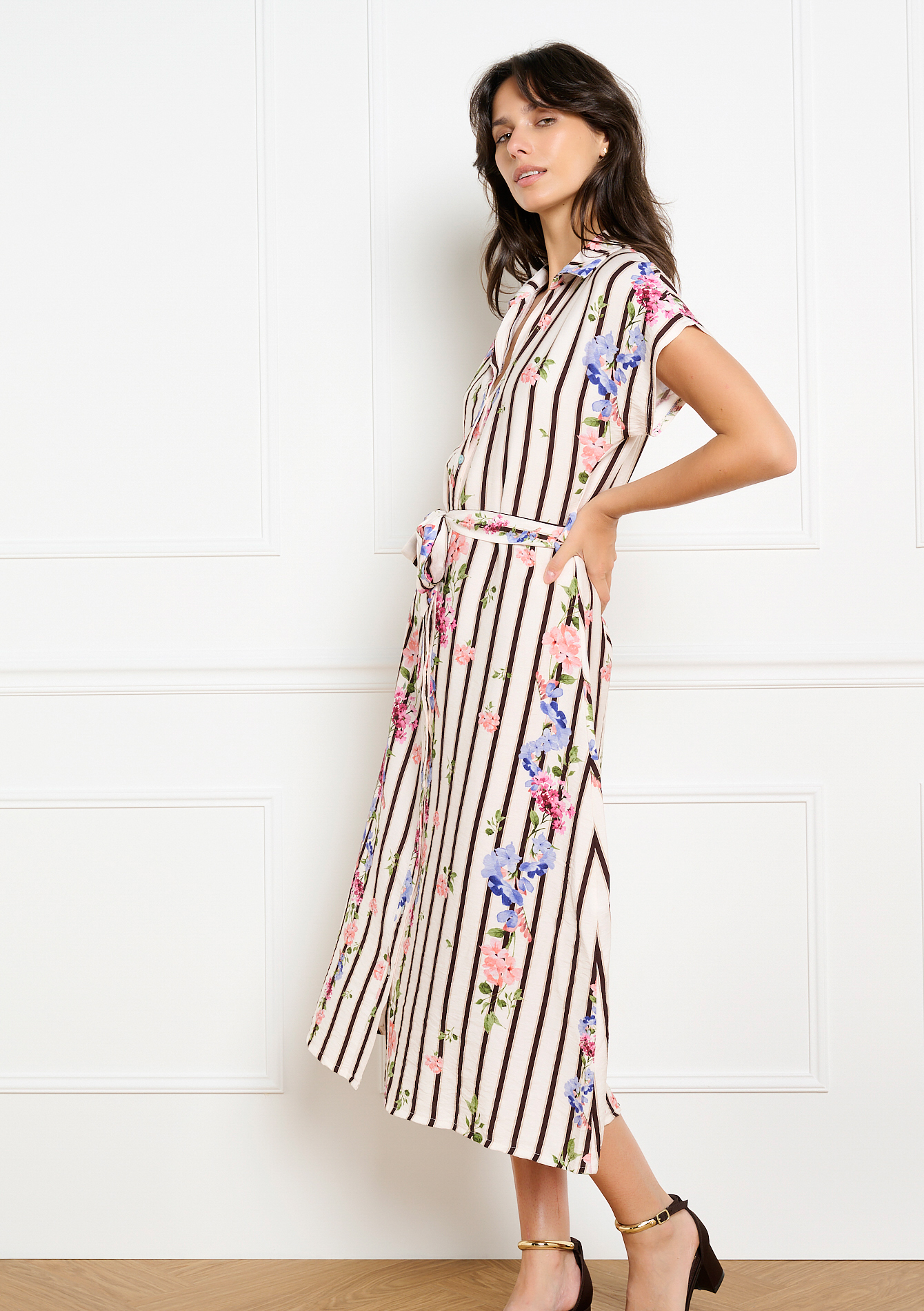 Robe chemise ceinturée, LOLALIZA