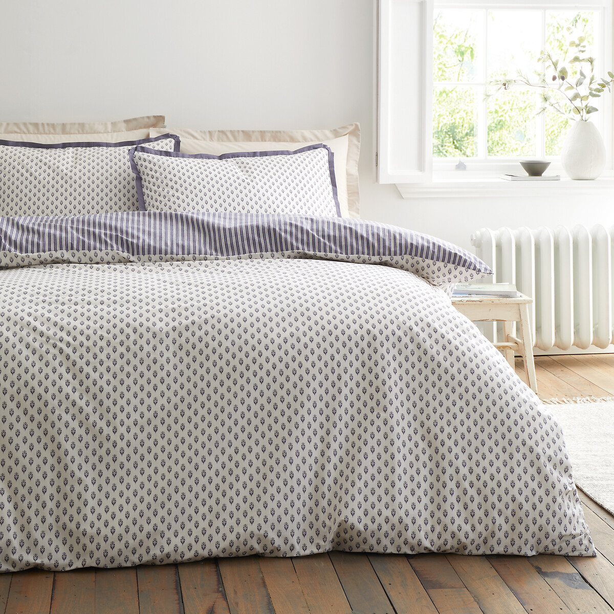 Amelie 200 Thread Count Cotton Reversible Duvet Cover And Pillowcase Set, BIANCA FINE LINENS