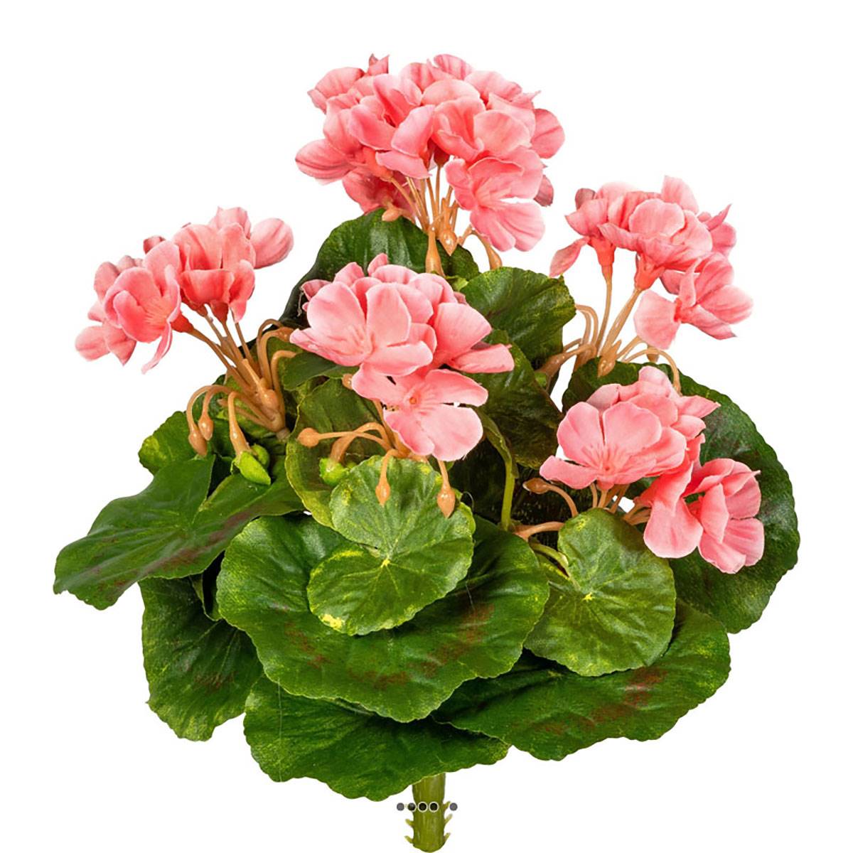 Piquet de géranium artificiel Anti-Uv H 24 cm, ARTIFICIELLES