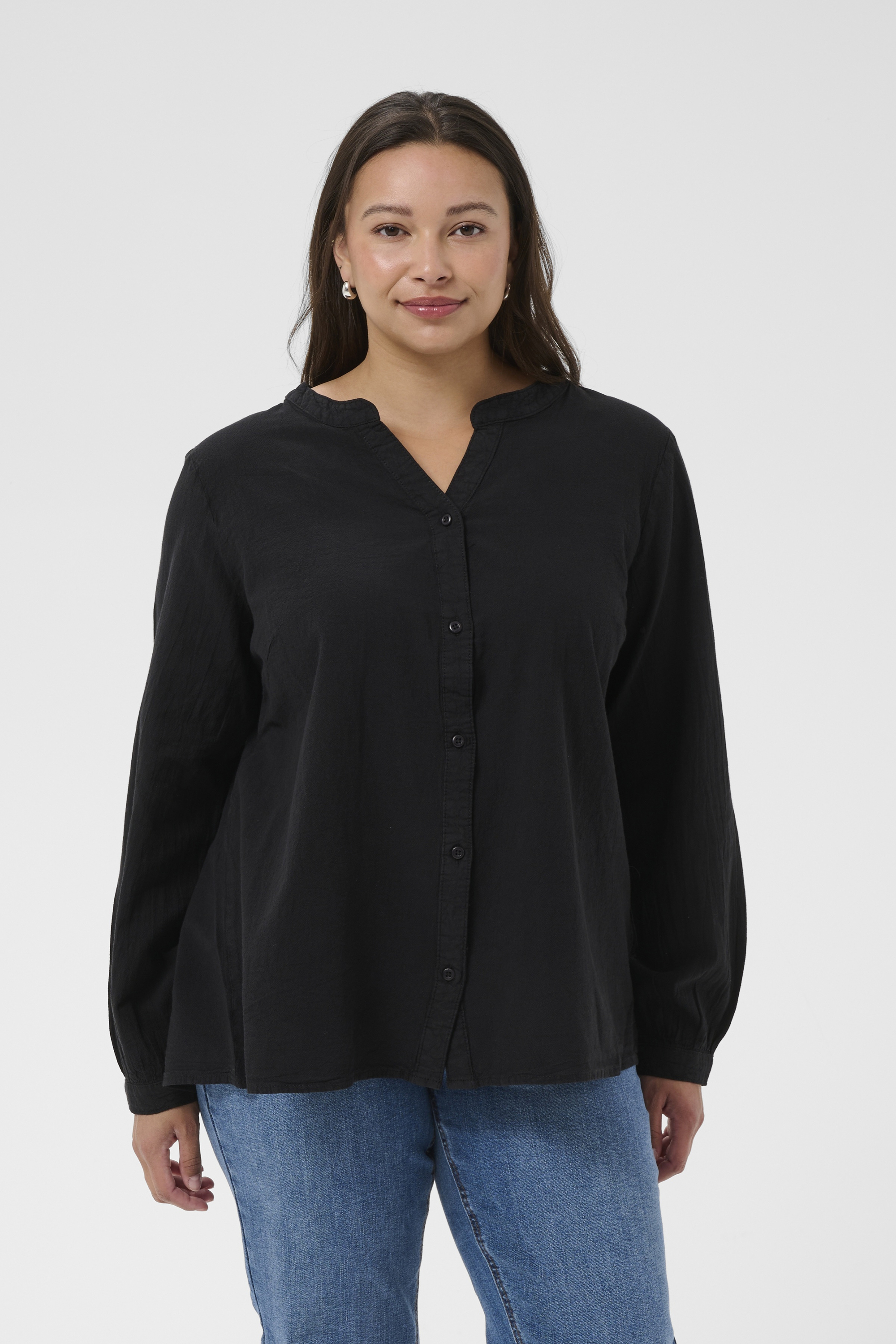 Chemise à manches longues, KAFFE CURVE