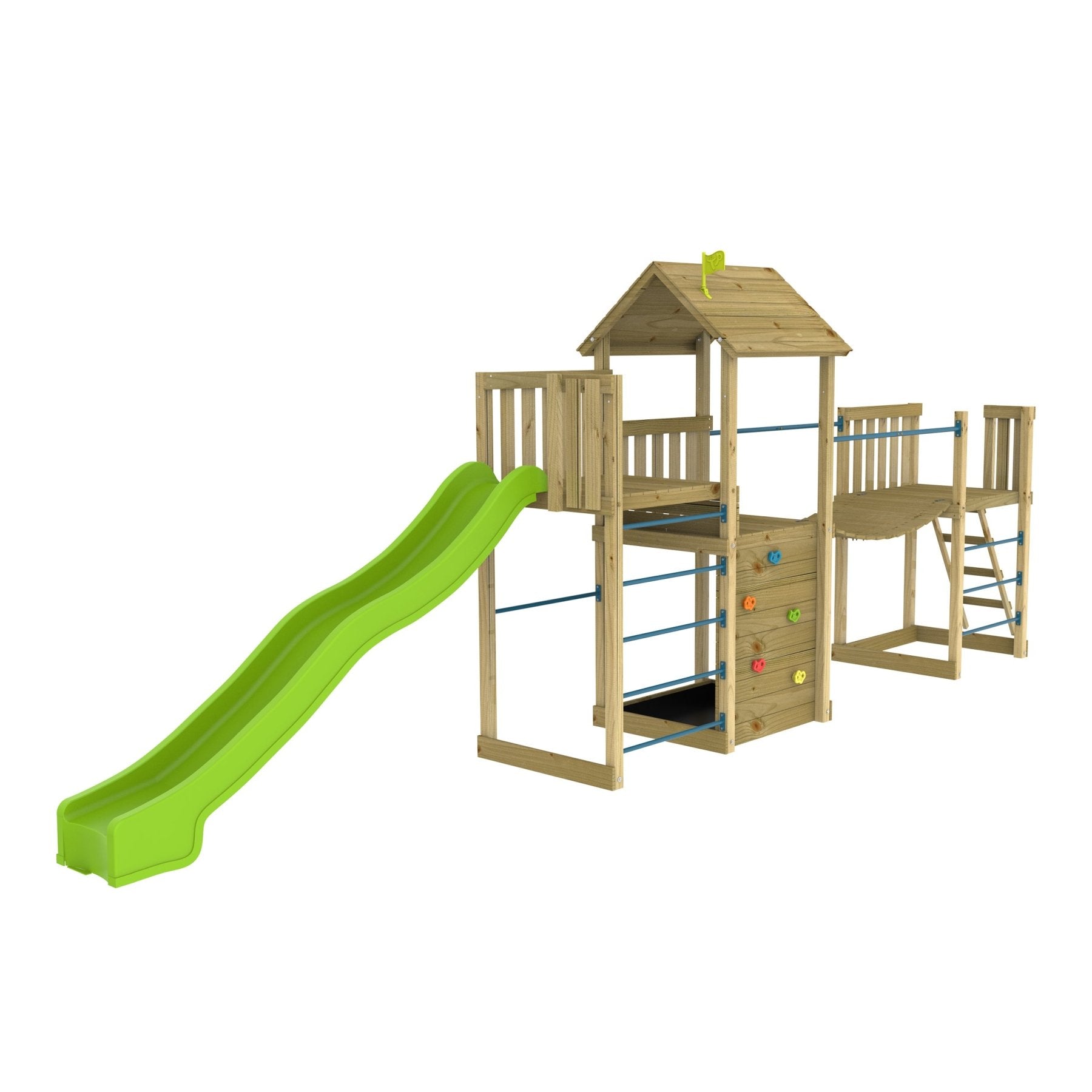Aire de jeux triple plateforme CITRONNIER, TP TOYS