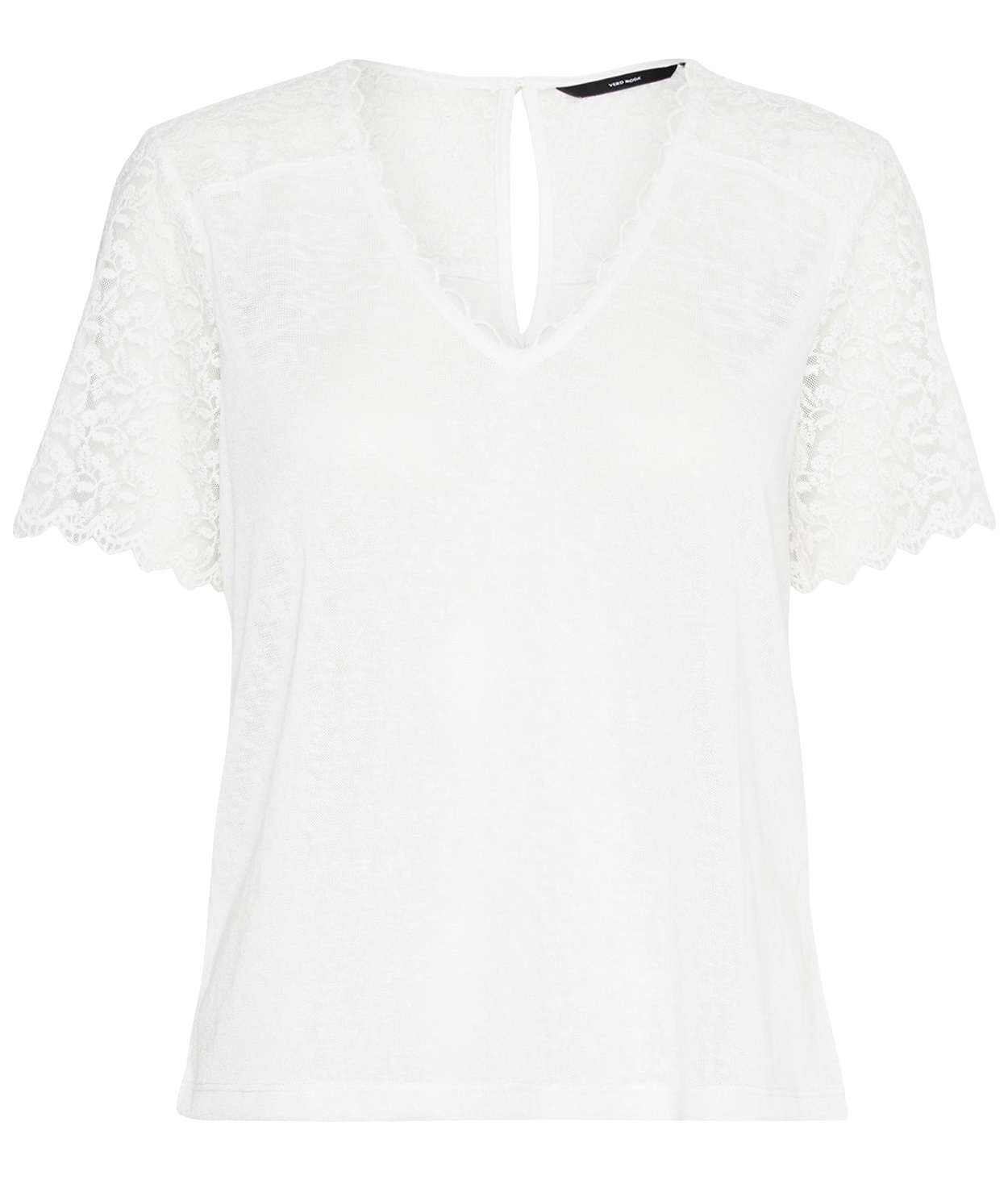 T-shirt col v, VERO MODA