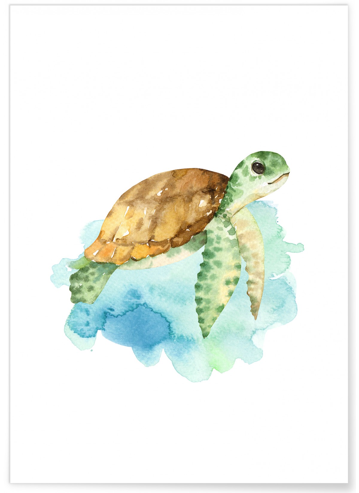 Affiche Enfant Tortue, L'AFFICHERIE
