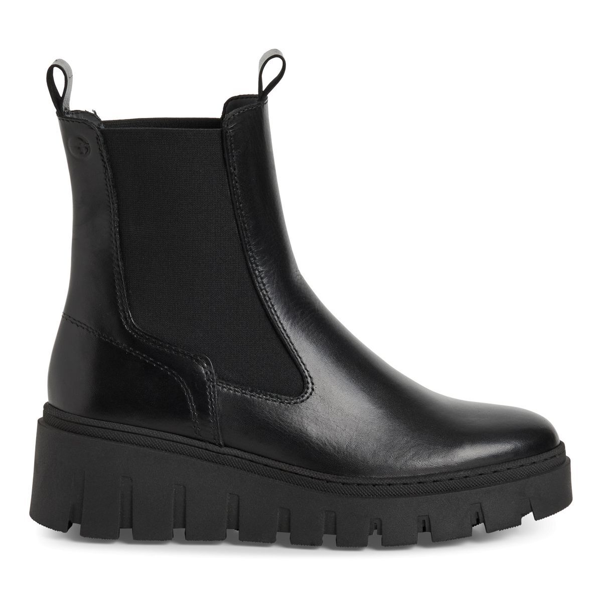 Bottine Chelsea en cuir, TAMARIS