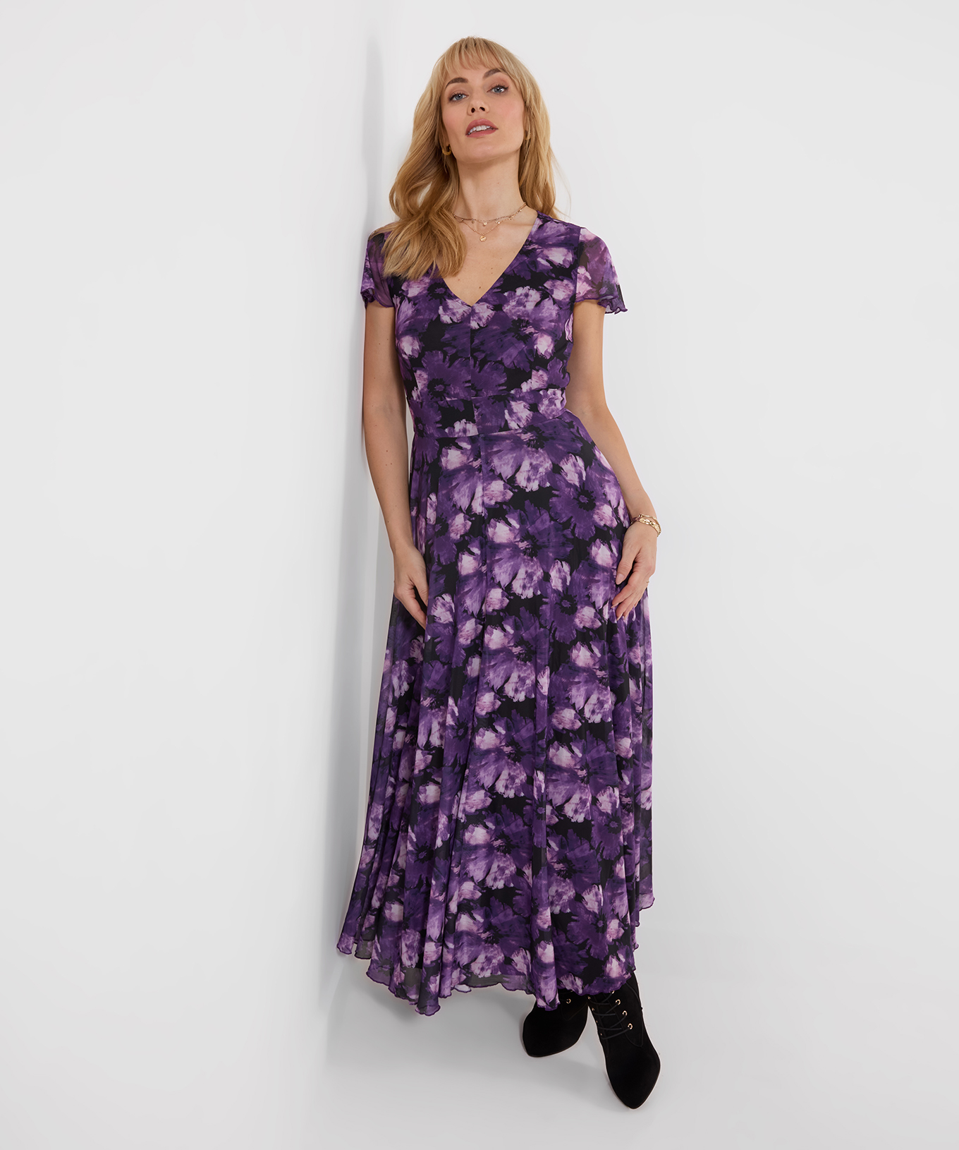 Fabuleuse Robe Longue en Mesh Fleurie, JOE BROWNS