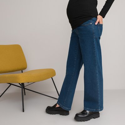 Jeans larghi premaman, fascia al centro del ventre LA REDOUTE COLLECTIONS