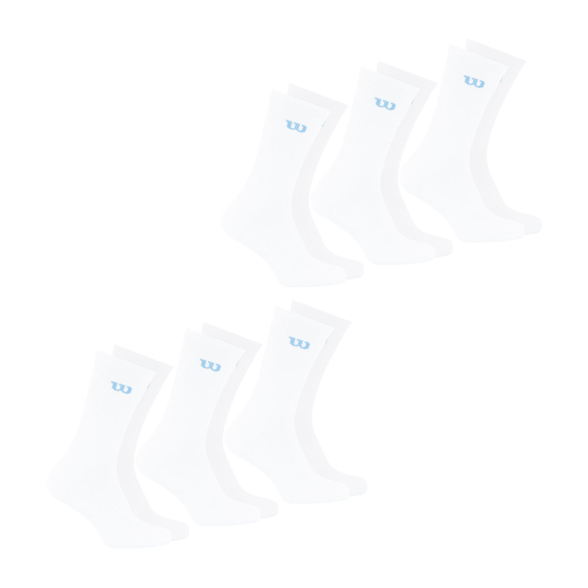 Chaussettes mi-hautes, lot de 6 paires, essentiel, WILSON
