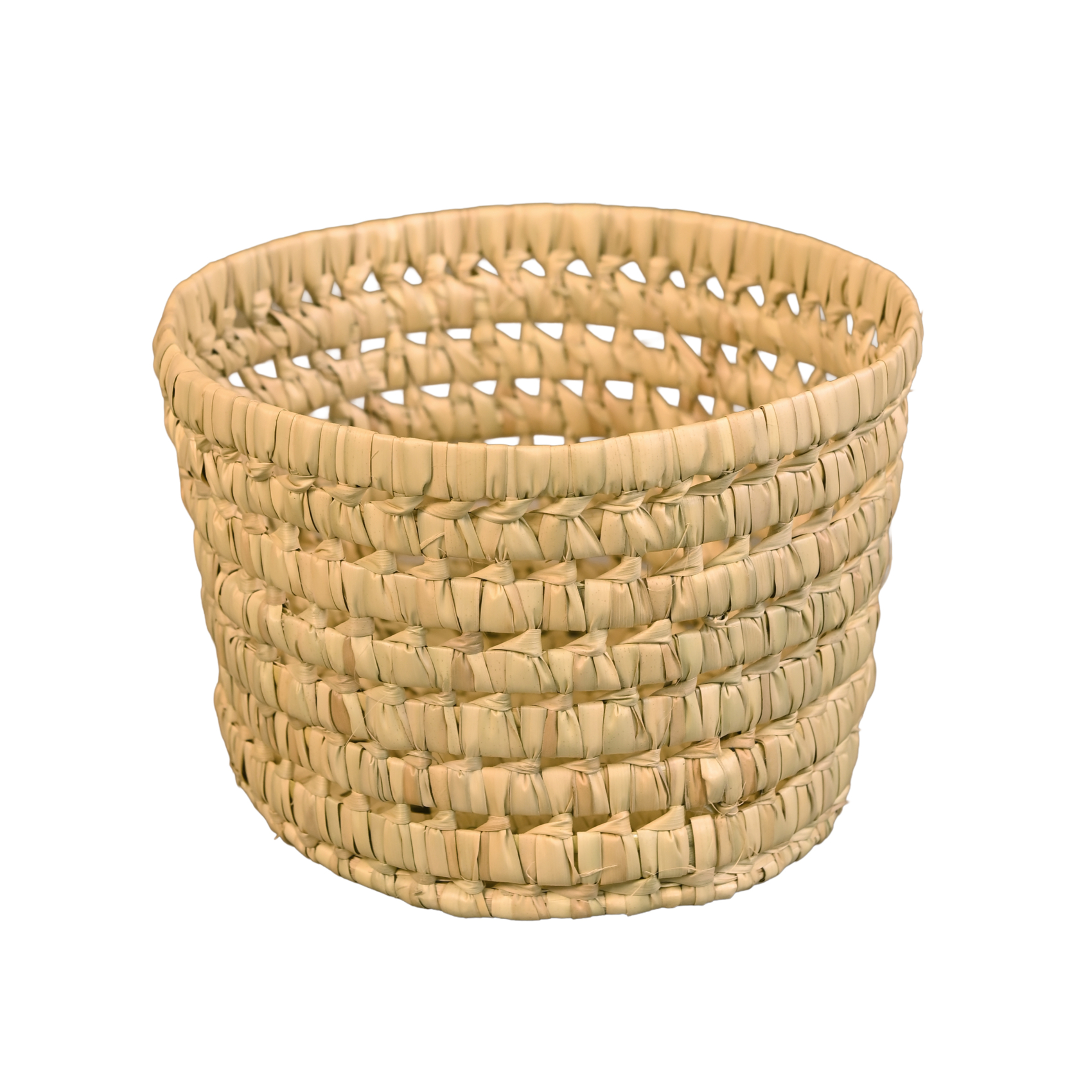 Panier de rangement rond feuilles de palmier - LOJI, HOME MAISON