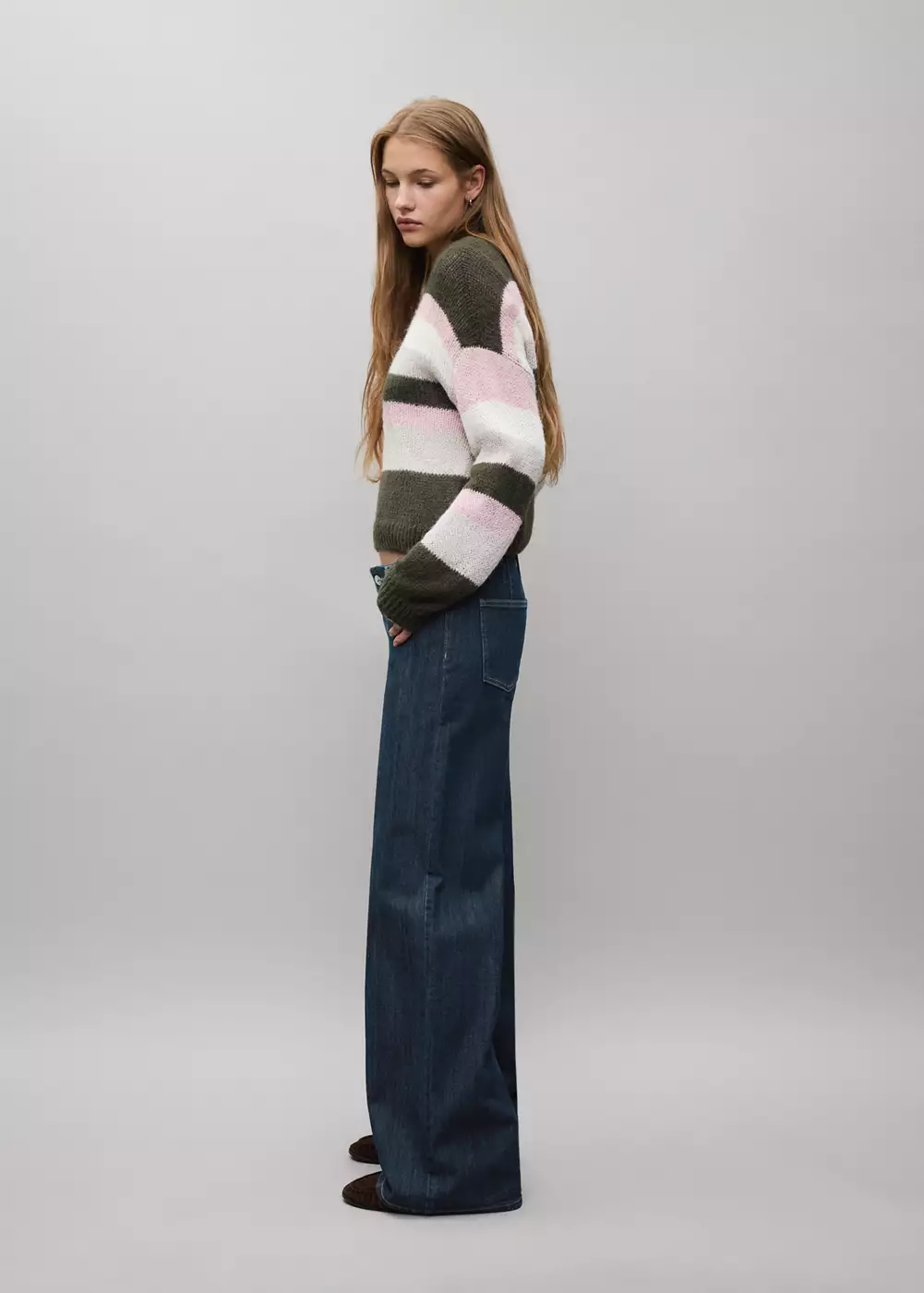 Jean low waist wide leg, MANGO TEEN