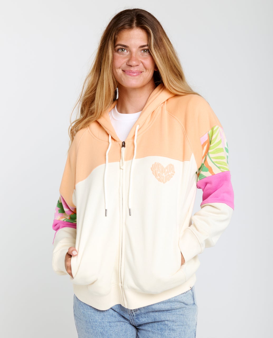 Sweat à capuche zippé Colour Block, RIP CURL