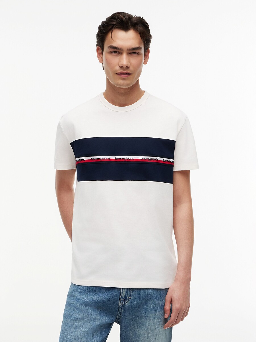 T-shirt manches courtes slim, TOMMY JEANS