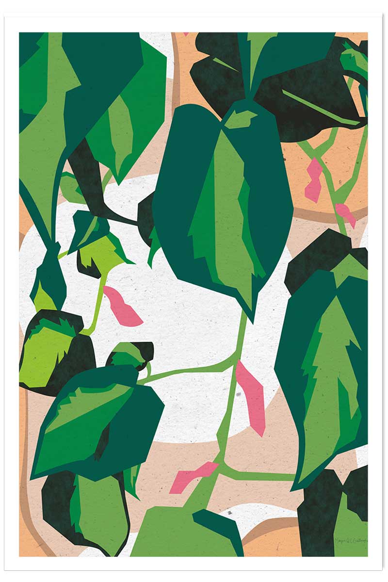 Poster green touch, HEXOA