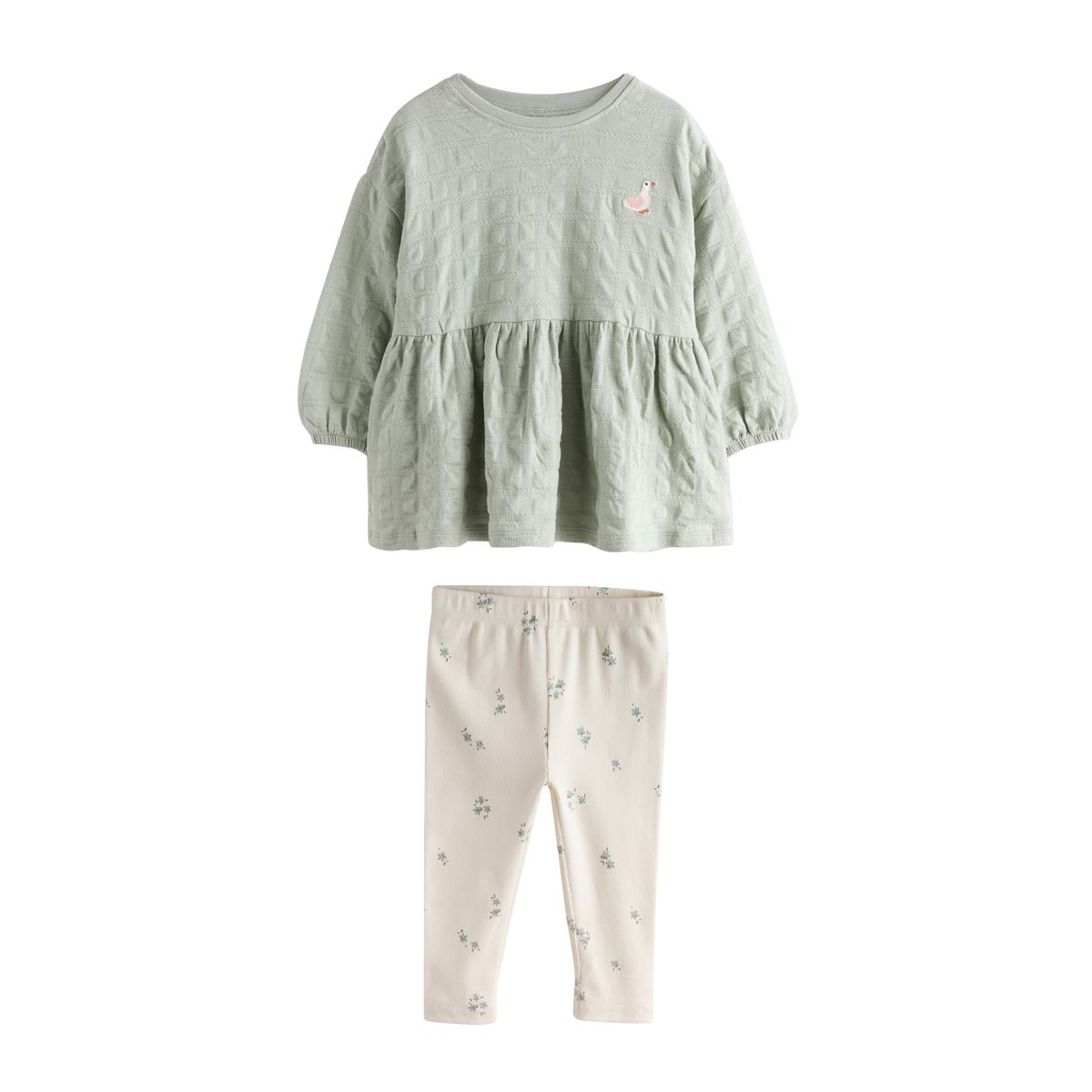 Chemisier texturé et legging, NEXT