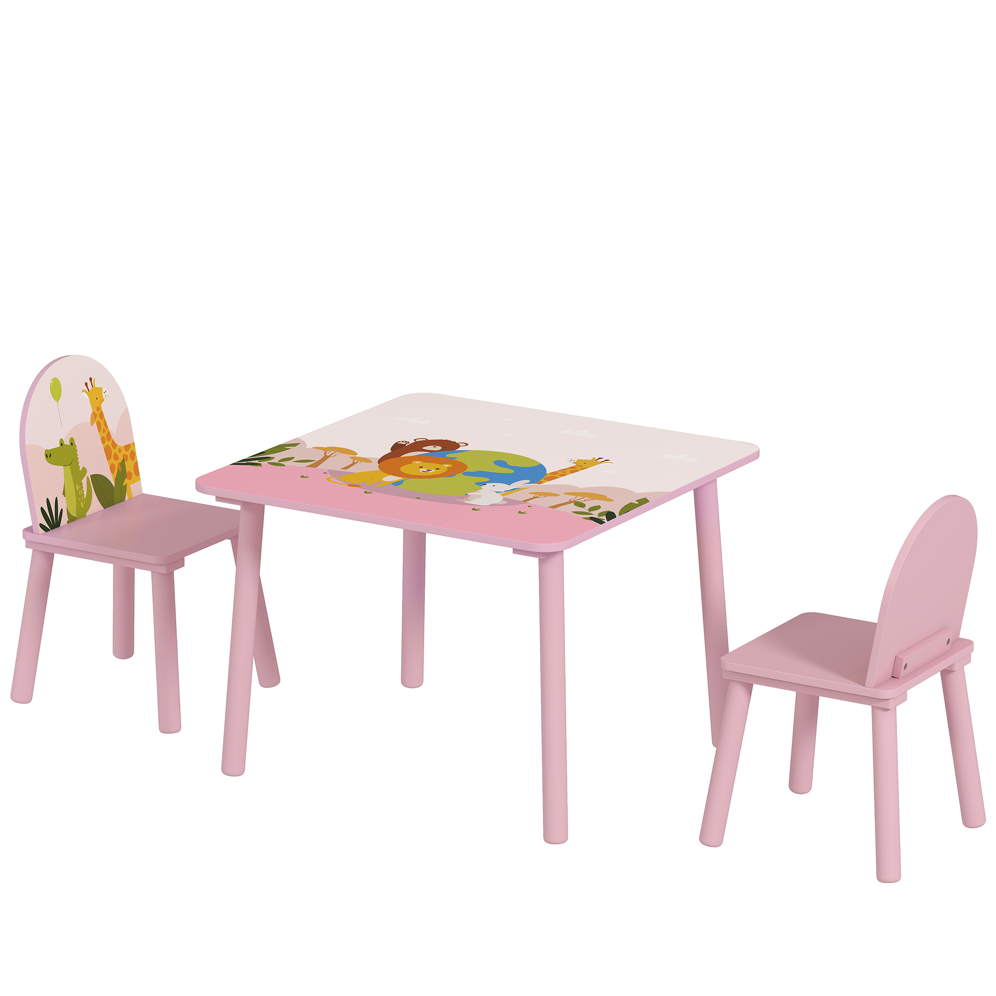 Ensemble table et chaises pour enfants MDF, AIYAPLAY