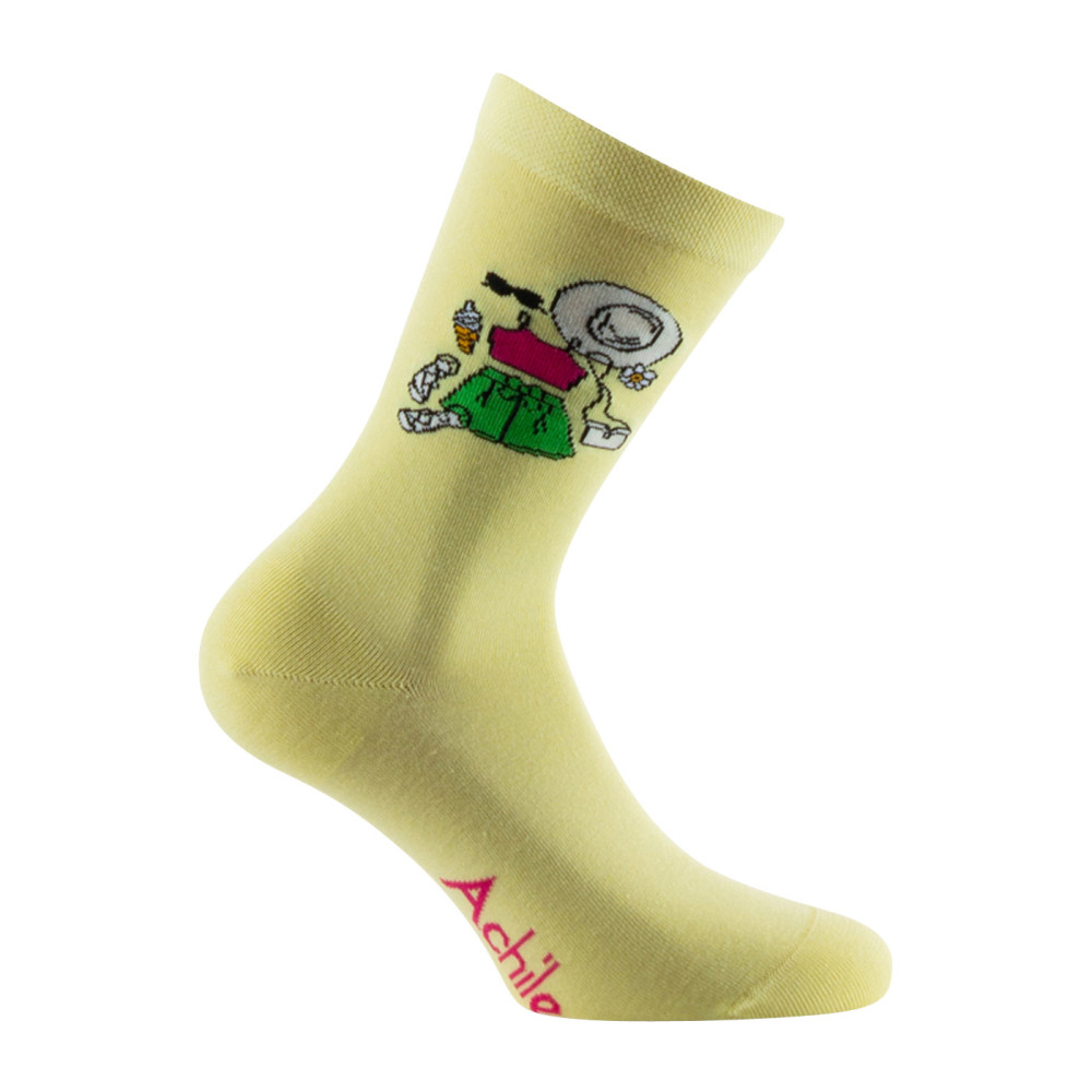 Chaussettes Femme jersey fantaisie Summer clothes Coton majoritaire, ACHILE