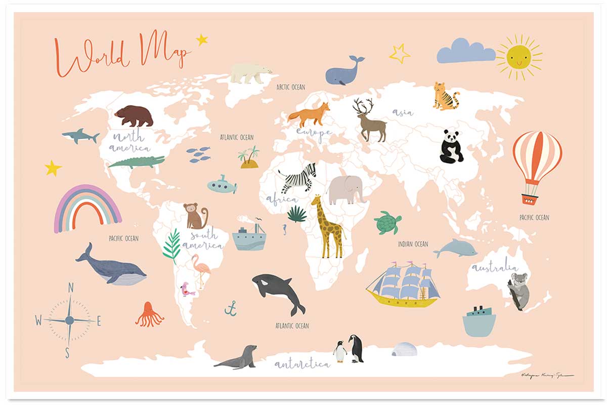 Affiche enfant exploration, HEXOA