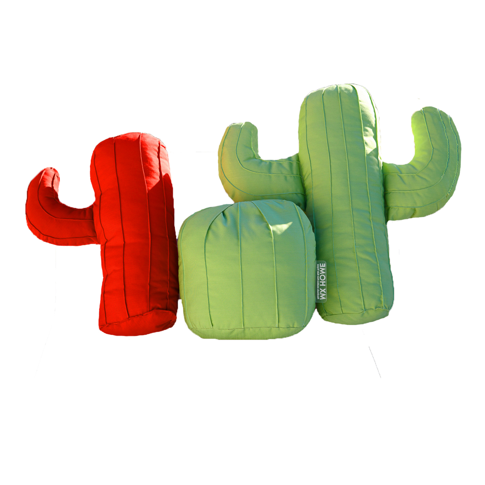 Lot de 3 coussins extérieur cactus, MX HOME