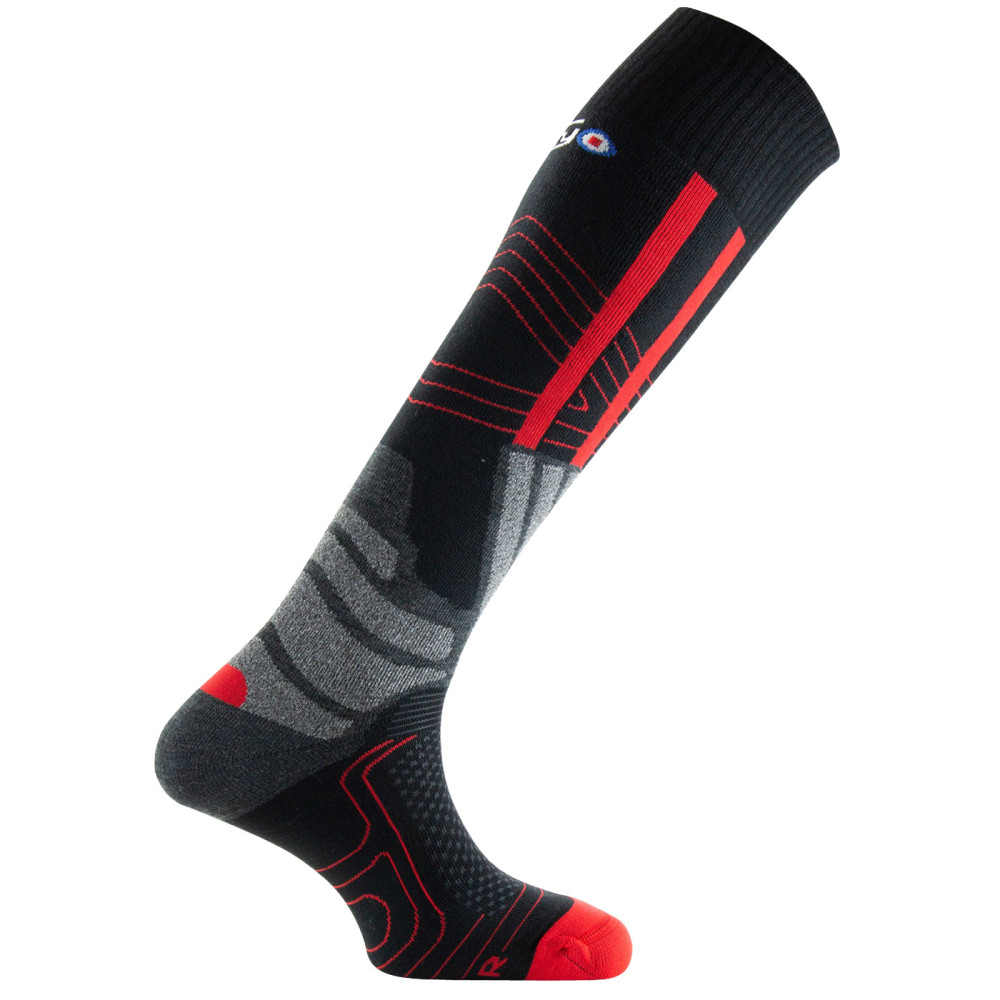 Mi-bas ski MASTER 7 en laine mérinos et polyamide, THYO