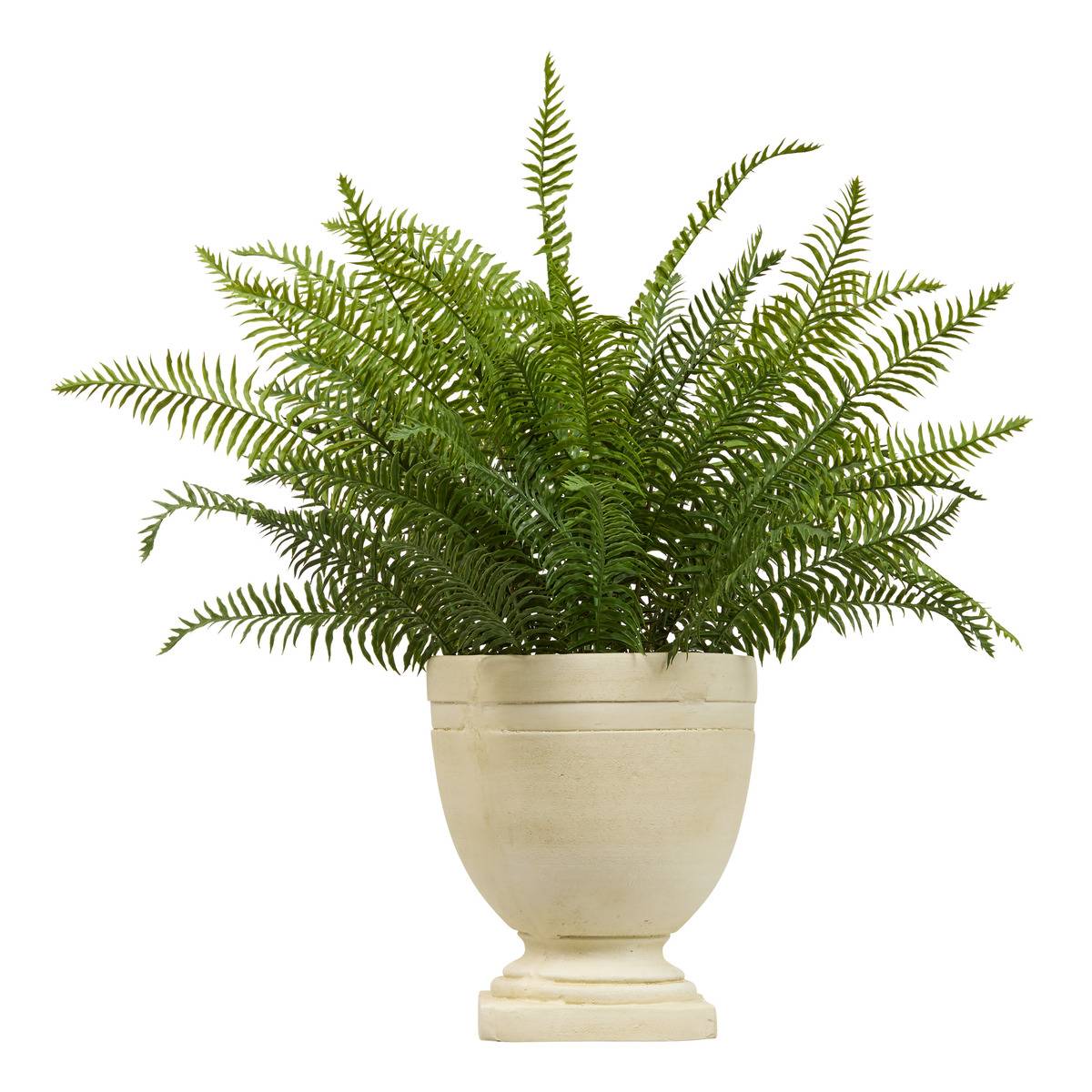 Plante artificielle Fougère H80cm FLEUR DE ROSE, ATMOSPHERA