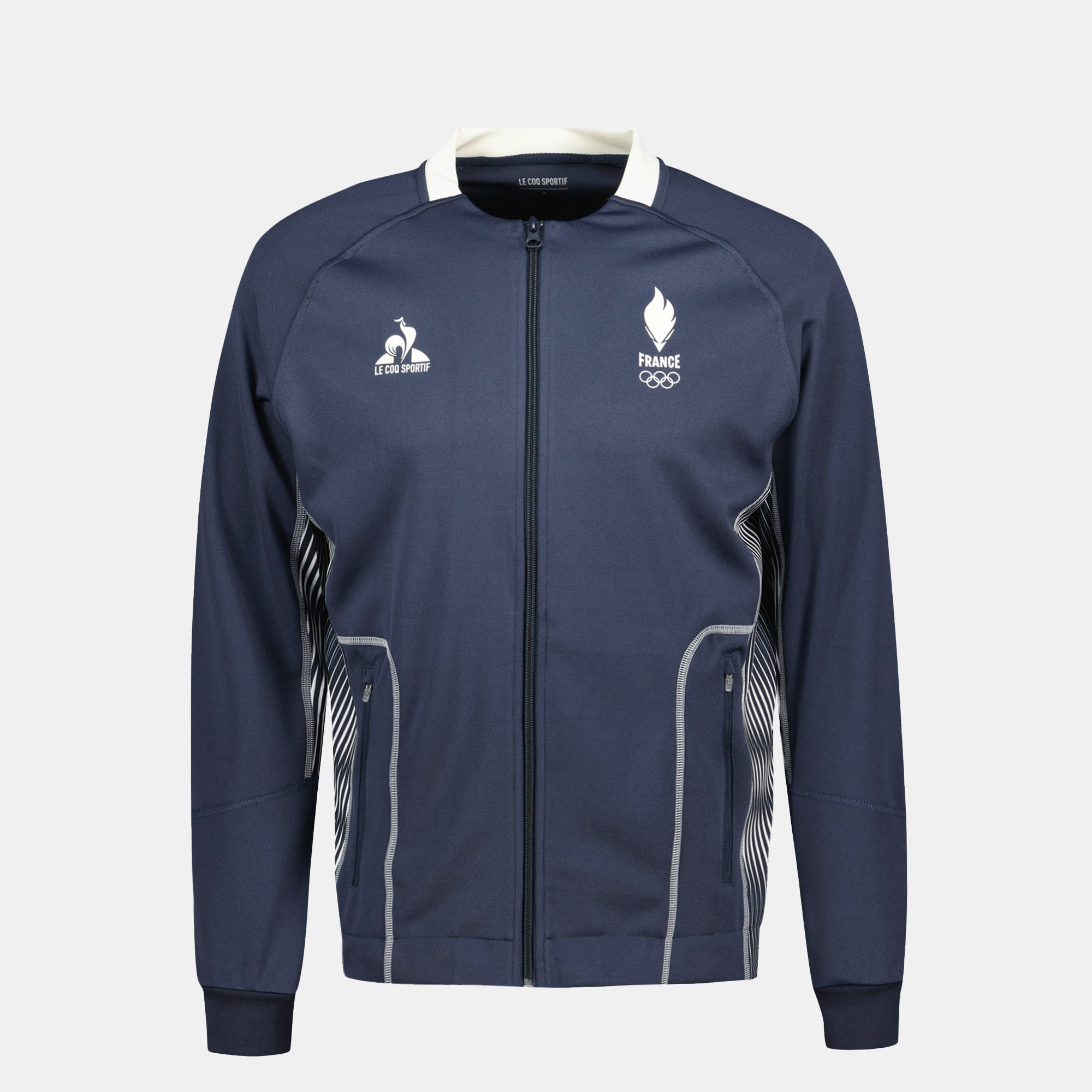 Sweat zippe equipe de france olympique paris 2024 bleu Le Coq Sportif La Redoute