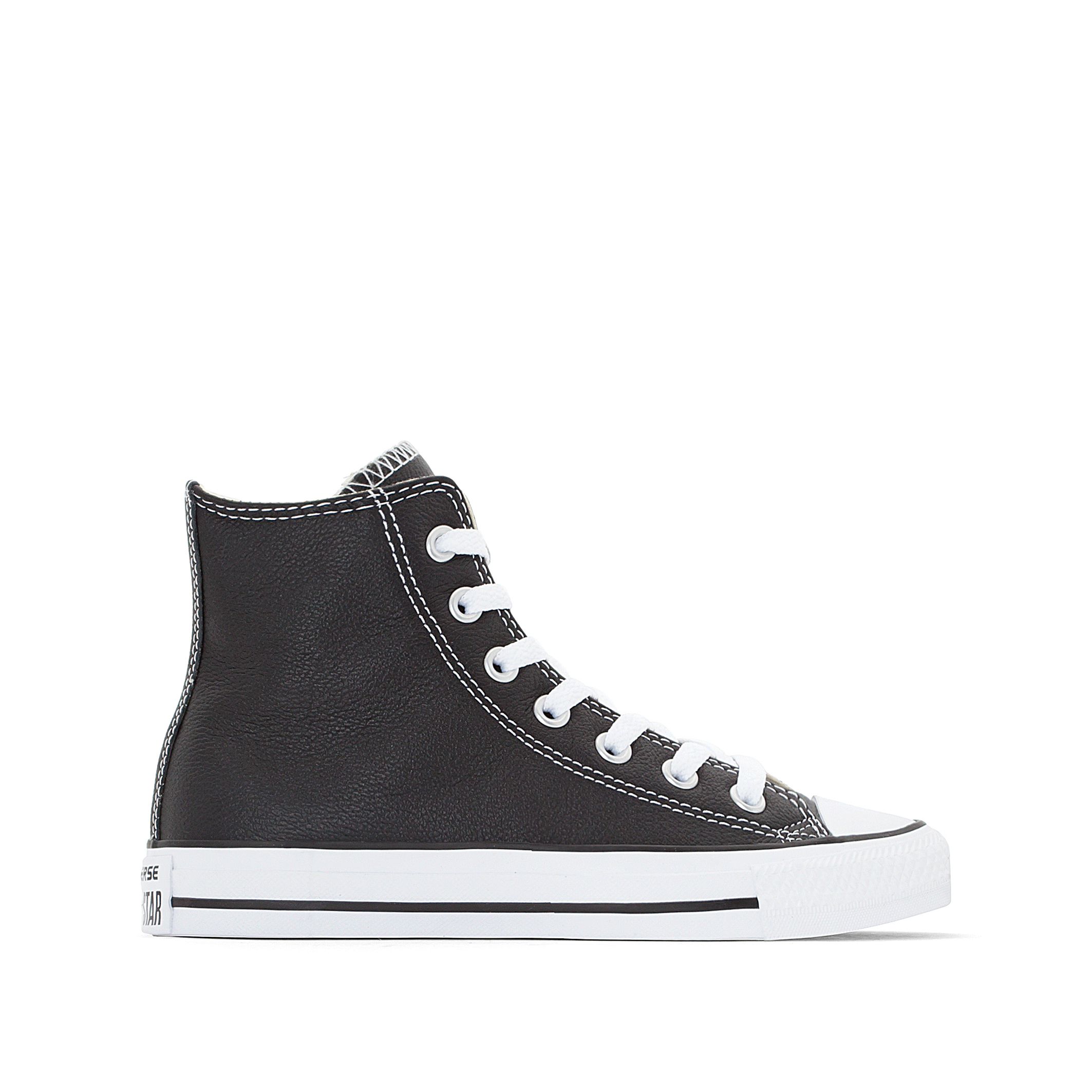 chuck taylor black leather high top