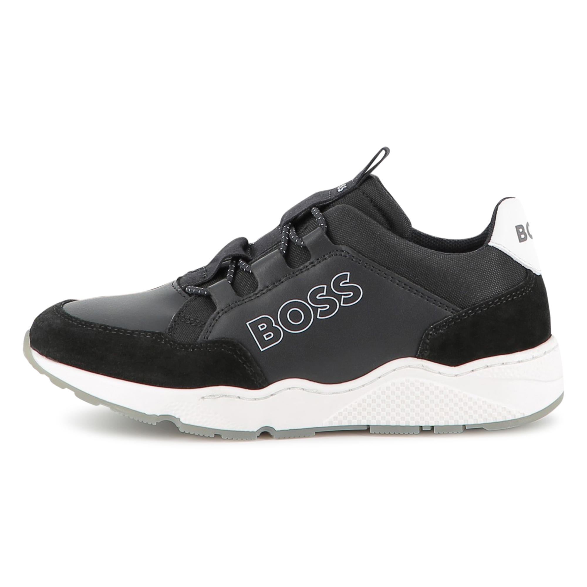 Sneakers finte e tela, BOSS KIDSWEAR
