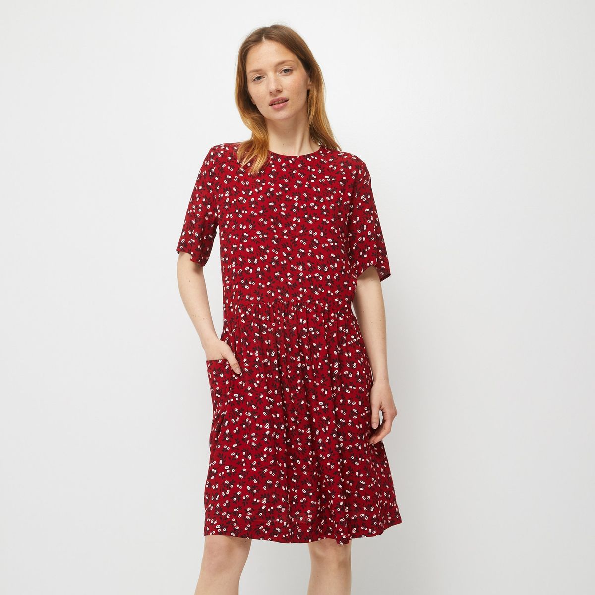 Robe courte en viscose noel Monoprix | La Redoute