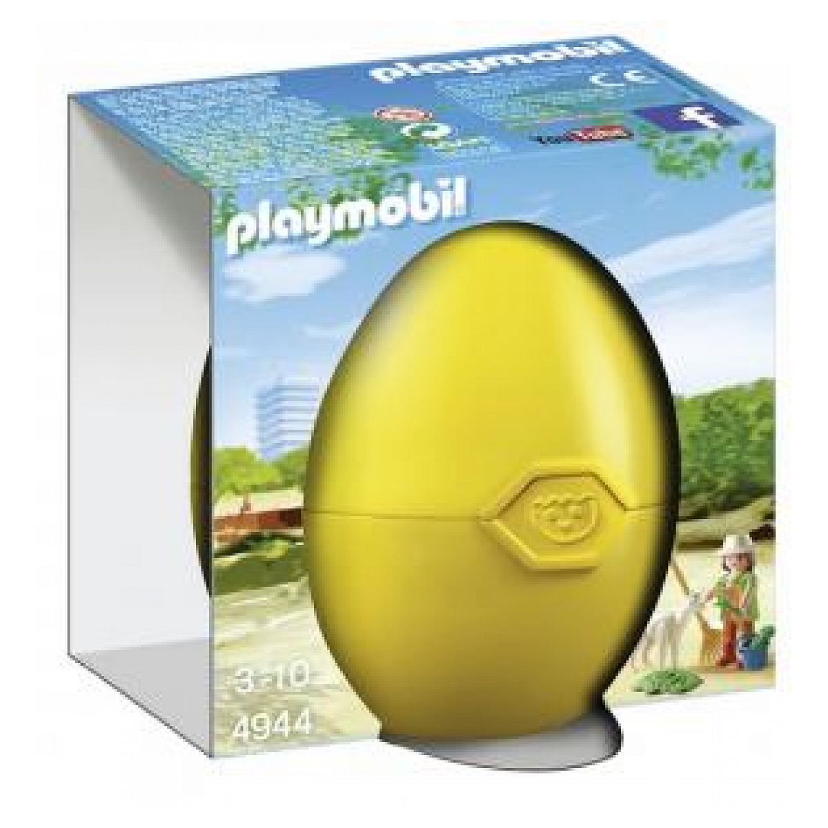 4944 Oeuf de Paques Soigneur avec bébé alpaga, PLAYMOBIL