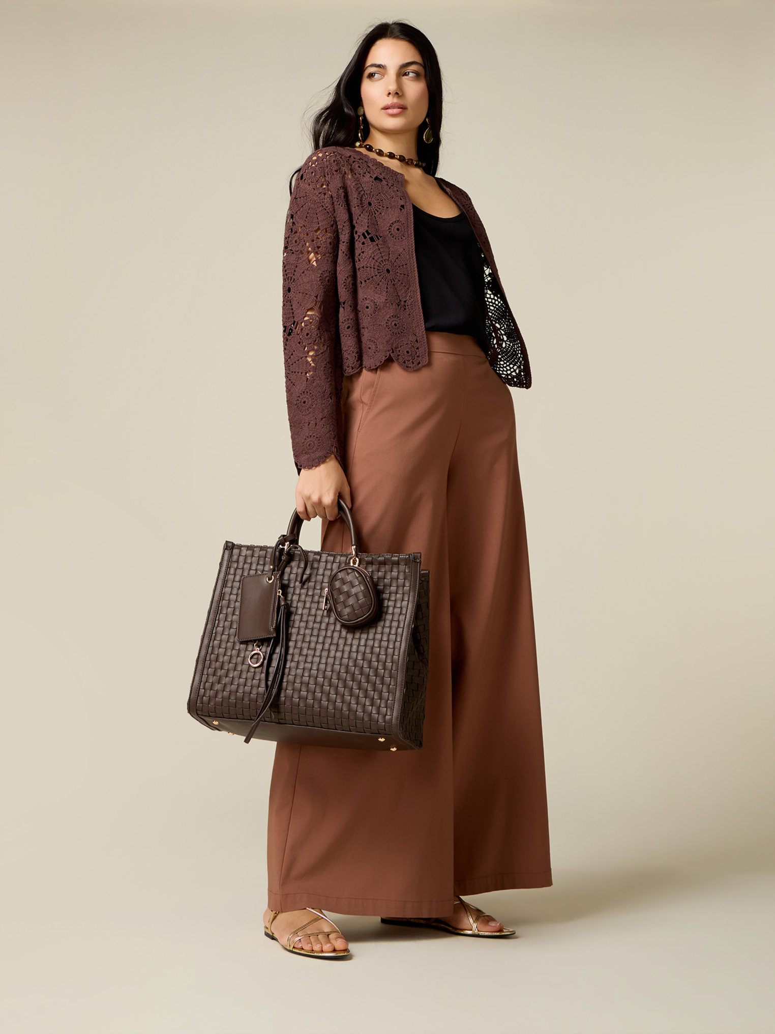 Pantalon à jambes larges, OLTRE