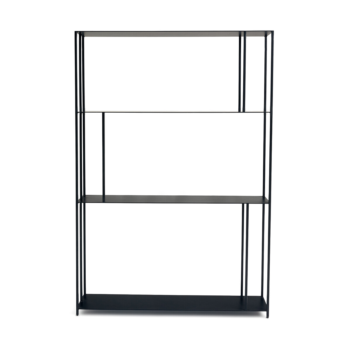 Product photograph of Parallel Xs Slim Metal Bookcase H117cm from La Redoute UK
