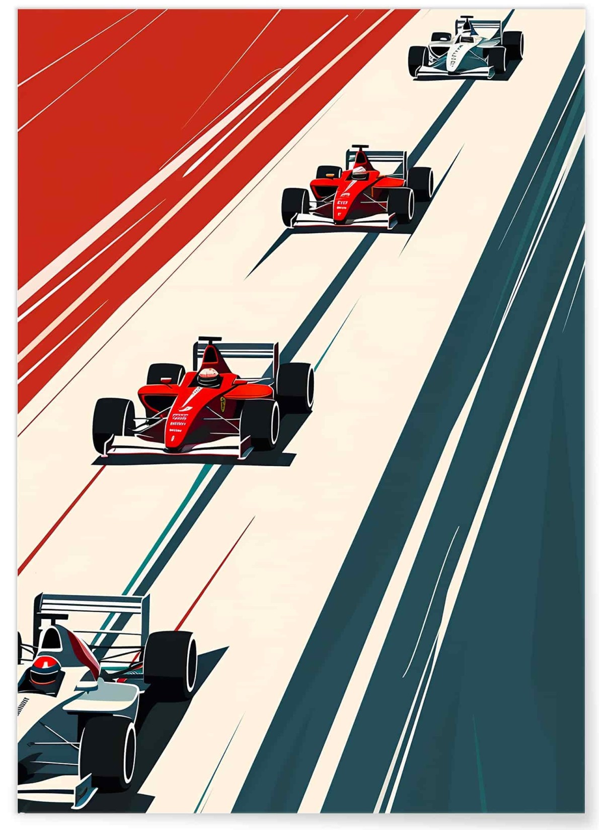 Affiche course automobile vintage - Formule 1, L'AFFICHERIE