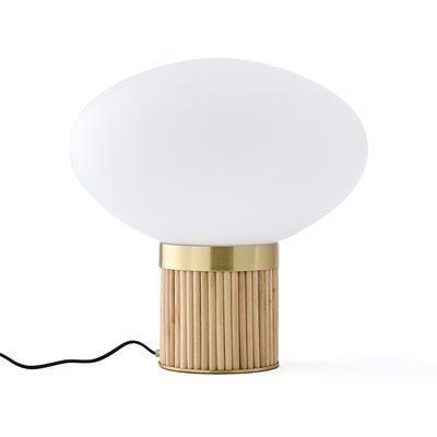 Dolce Brass, Bamboo and Opaline XL Glass Lamp LA REDOUTE INTERIEURS
