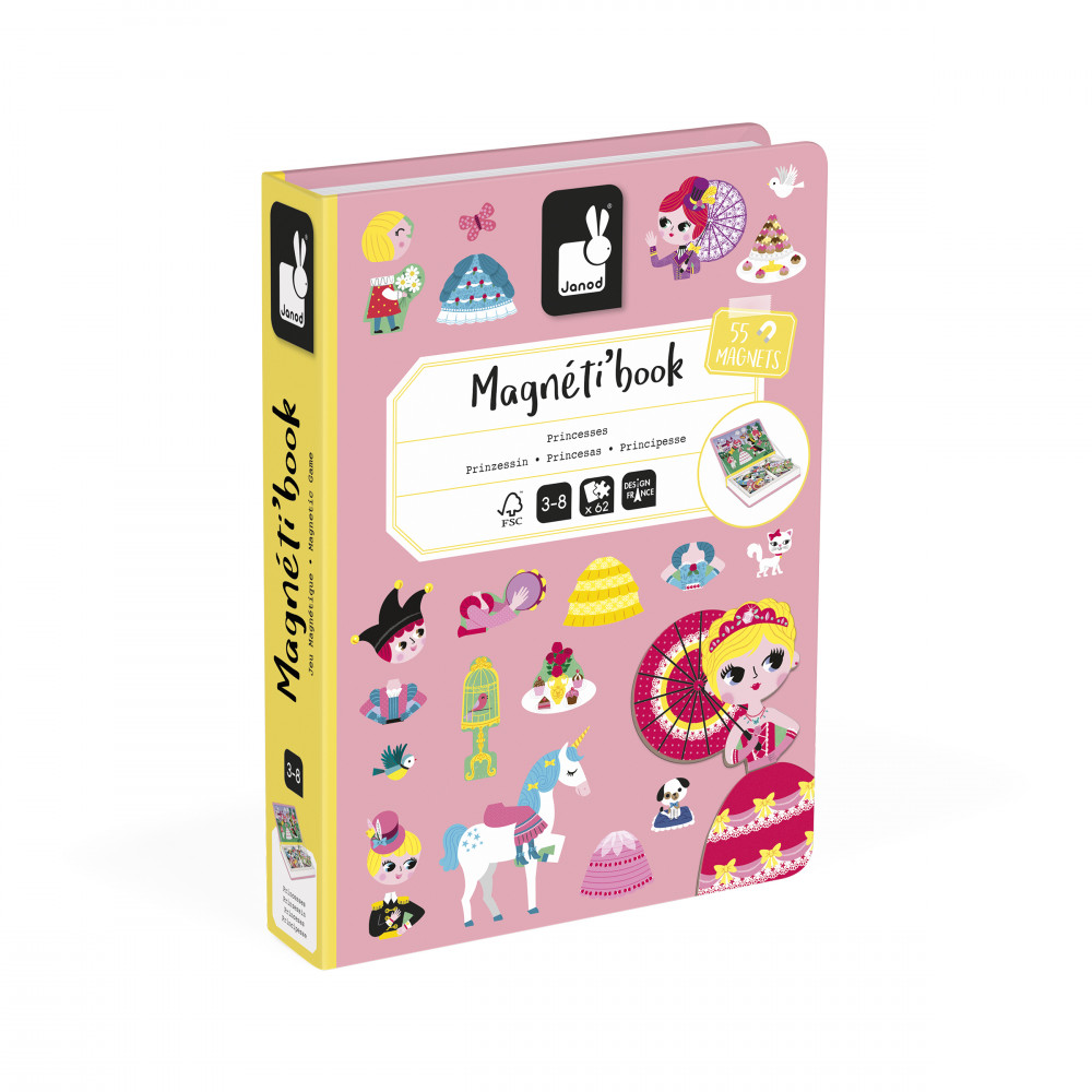 Magnéti'book Princesses, 55 Magnets, JANOD