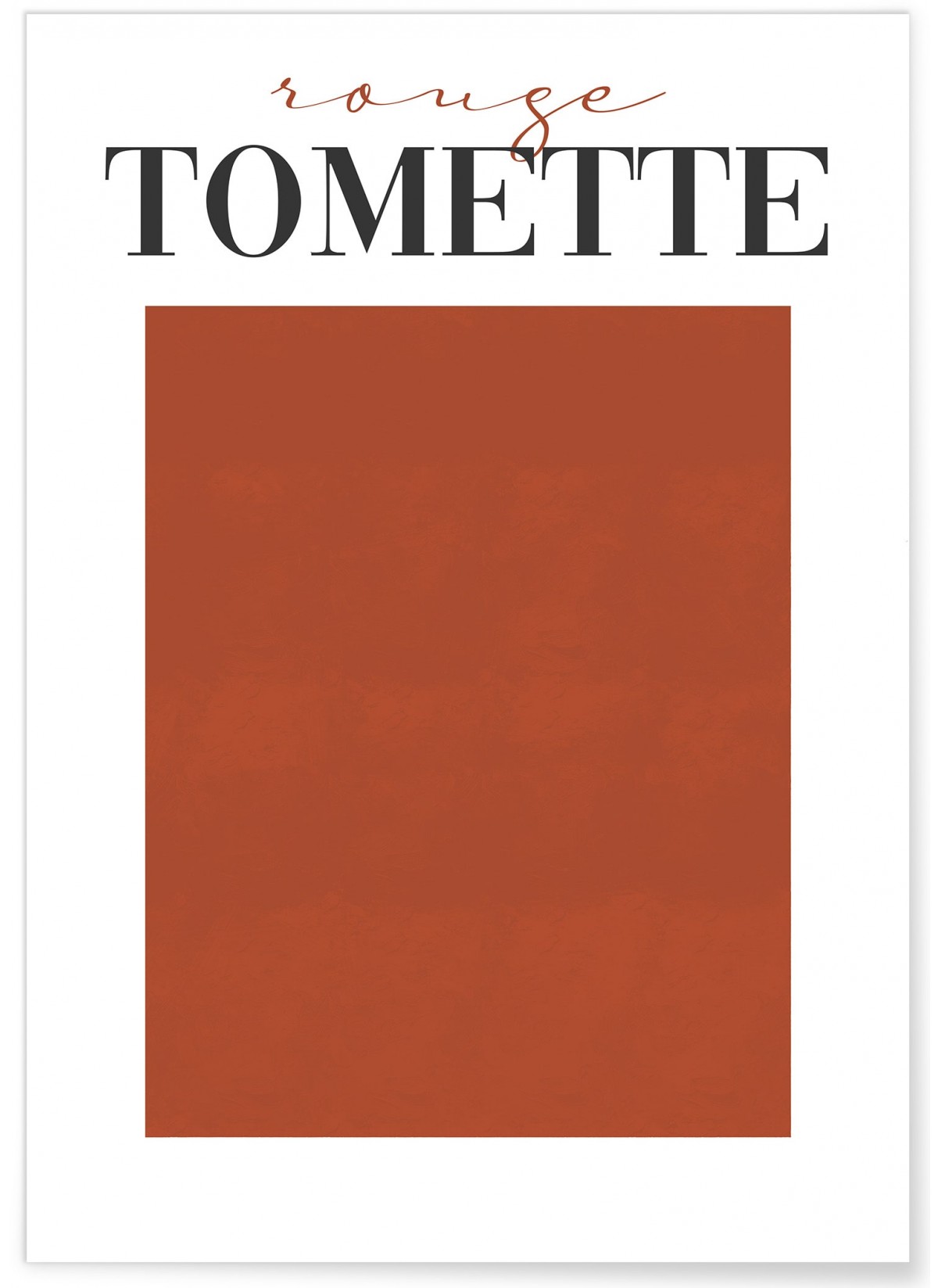 Affiche Rouge Tomette, L'AFFICHERIE