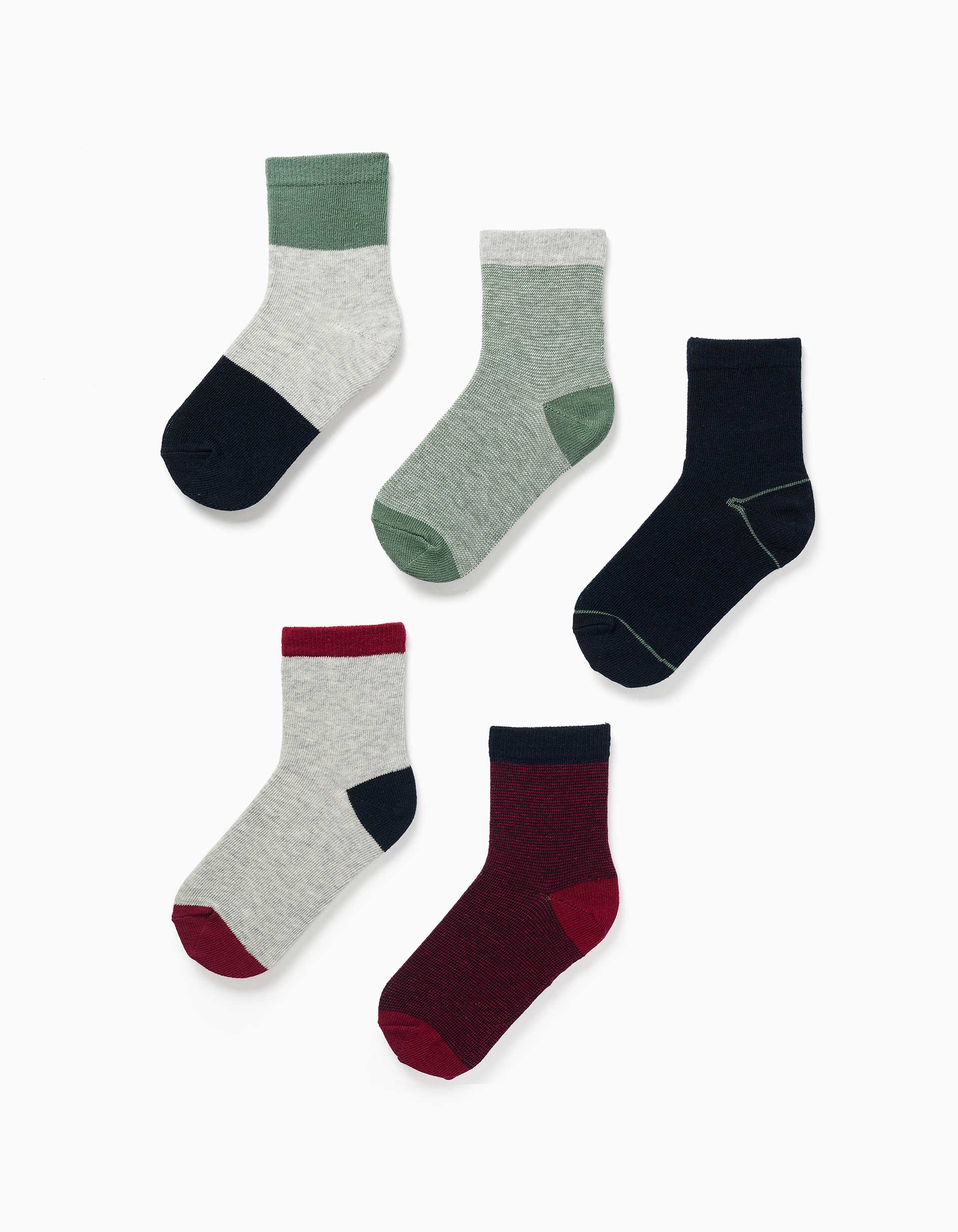 Lot de 5 paires de chaussettes fantaisie, ZIPPY