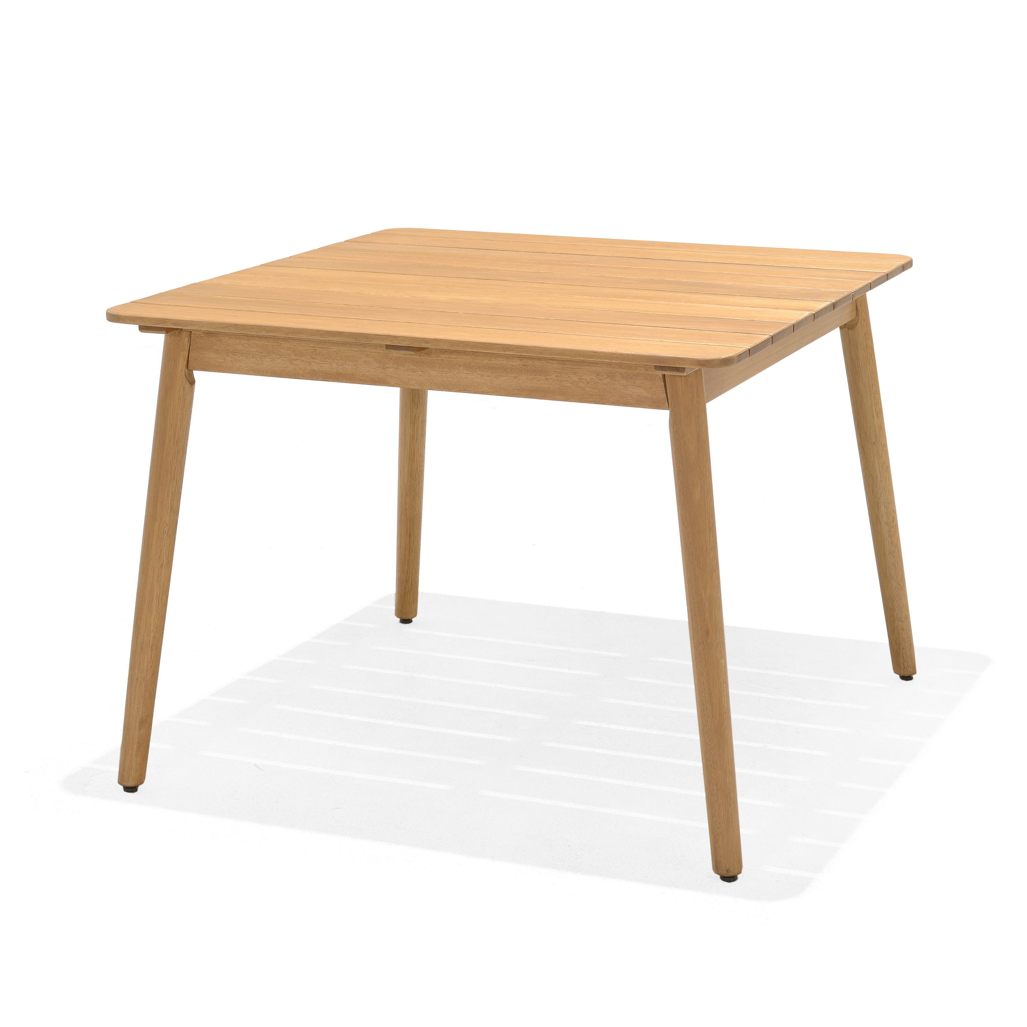 Table de jardin carrée 95cm eucalyptus Azur, ZAGO