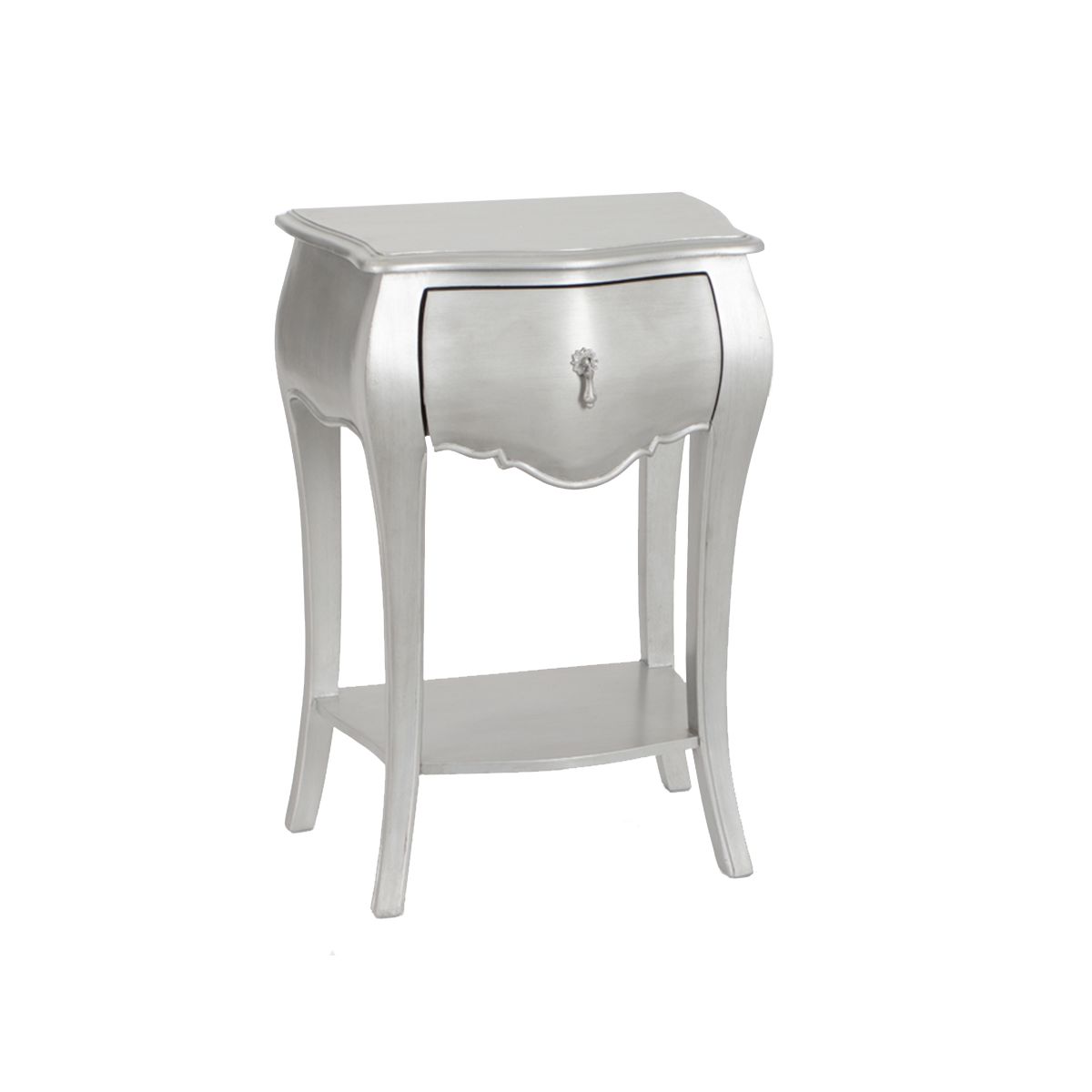 table de chevet murano silver