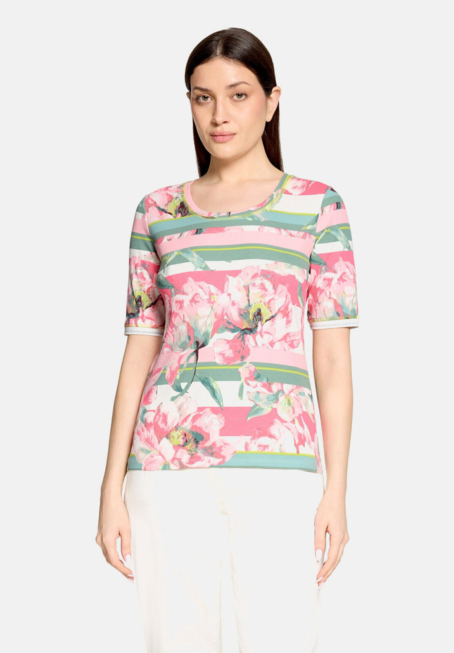 T-shirt basique de texture côtelée, BETTY BARCLAY