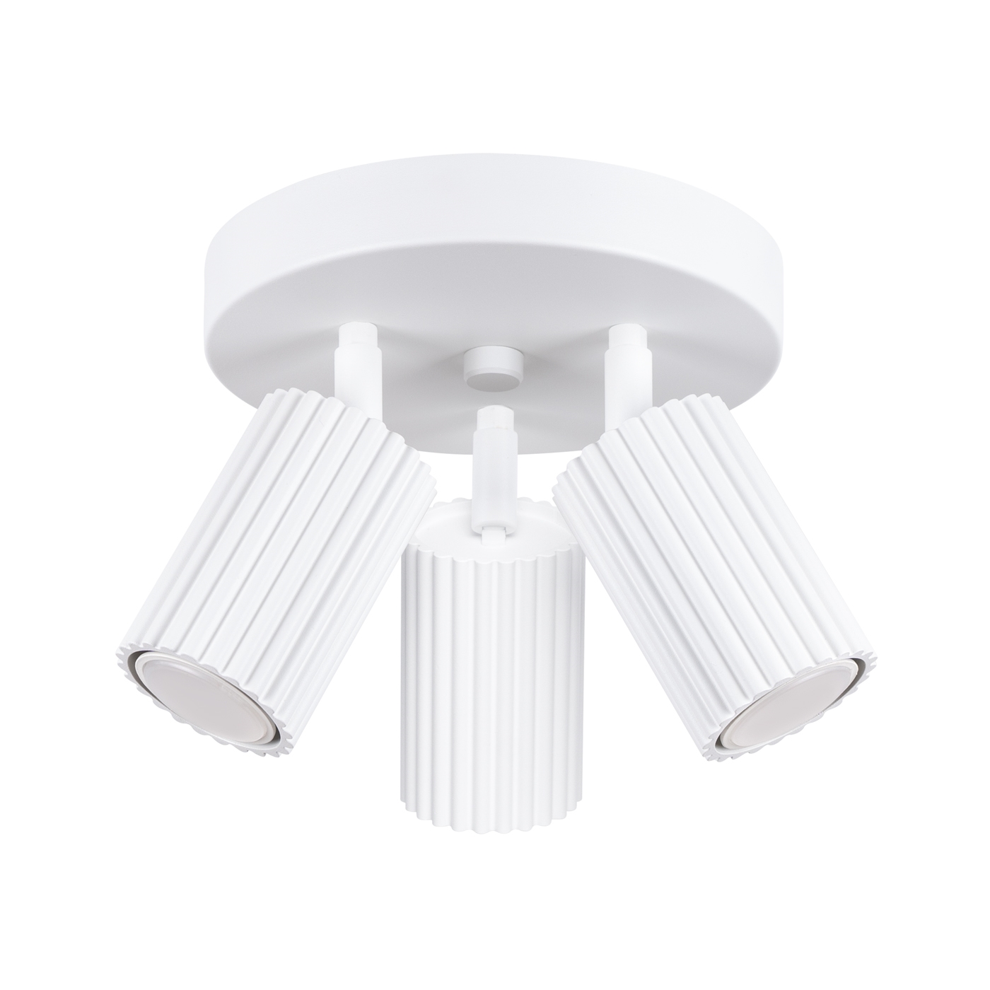 Plafonnier Aluminium Blanc GU10 3 Karbon, EDEN