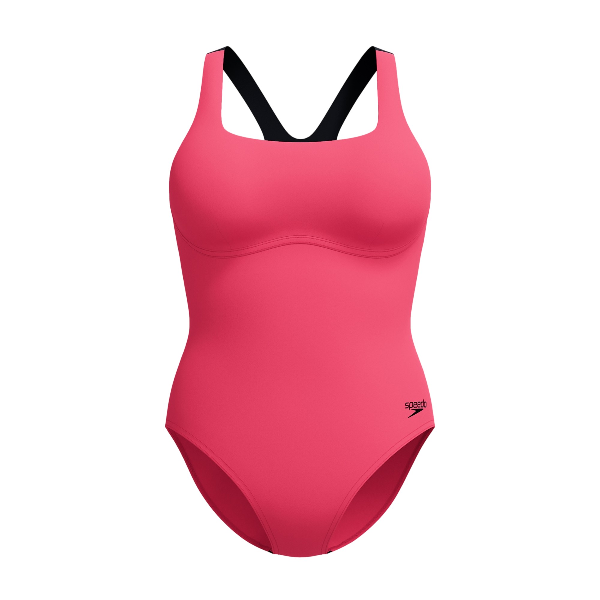 Maillot de bain 1 pièce dos nageur motif/style bicolore, SPEEDO