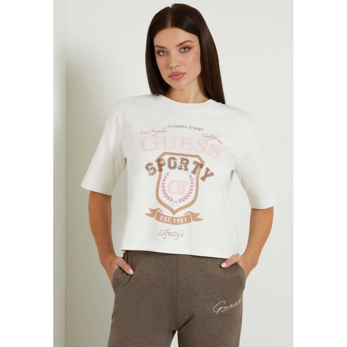 Tee shirt discount guess rayé femme