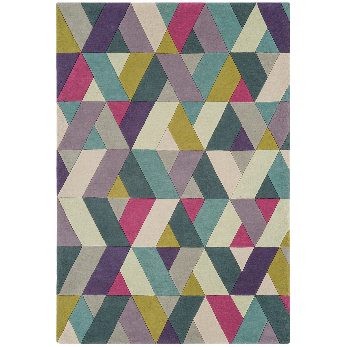 Tapis pure laine à motifs colorés FLASHY CHEVRON, NOVATREND