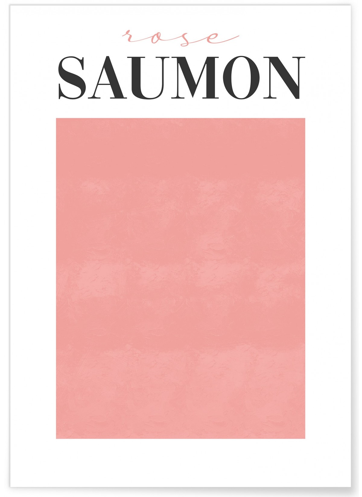Affiche Rose Saumon, L'AFFICHERIE