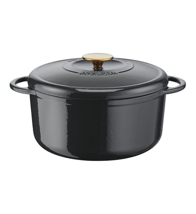 Cocotte Ronde Pierre Gagnaire Acier Ø21 Cm Grise, TEFAL