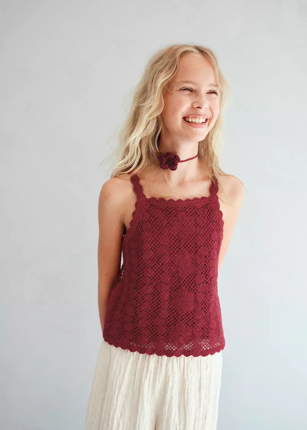 Top crochet, MANGO KIDS