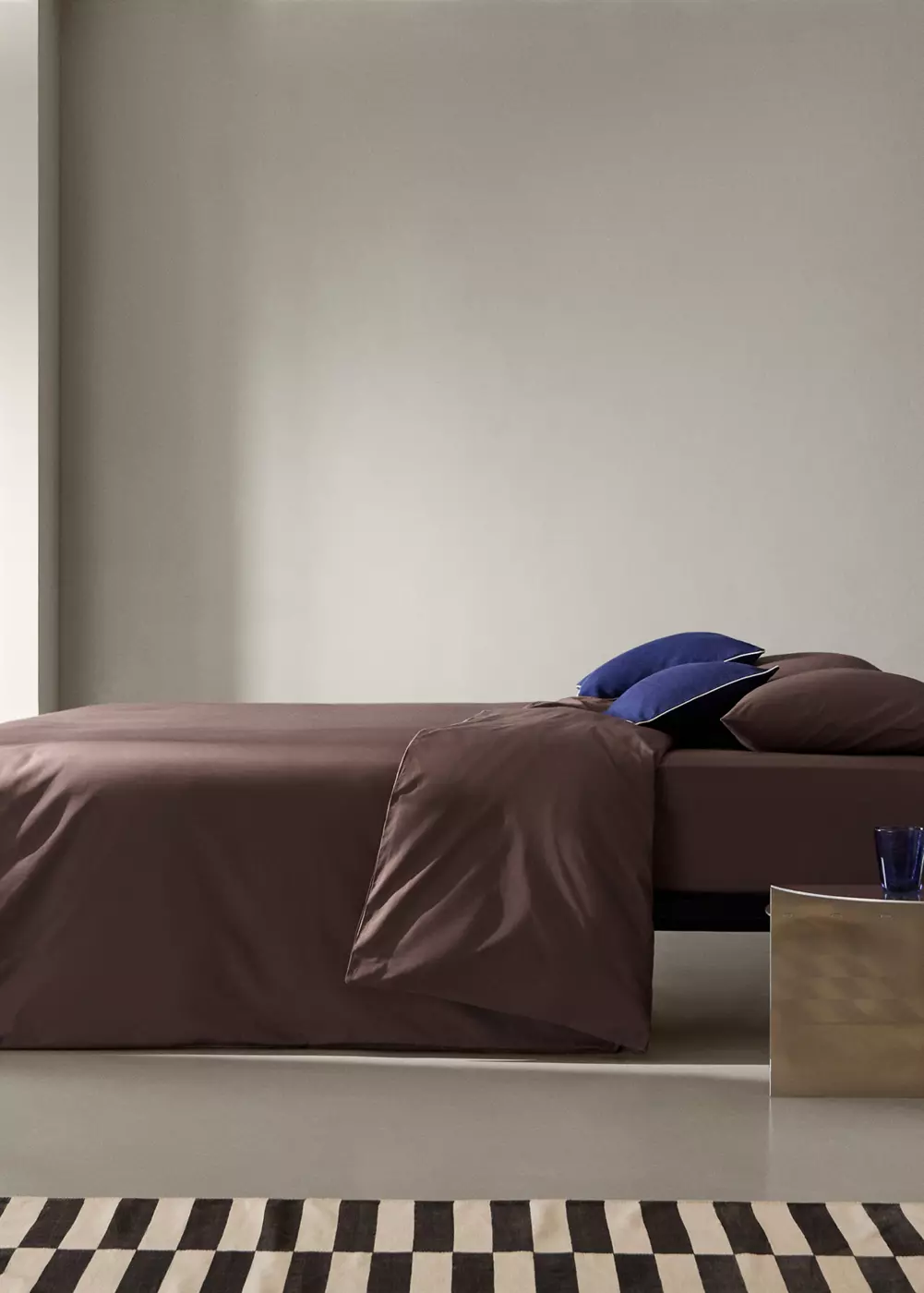 Housse de couette percale de coton 200 fils lit 200 cm, MANGO HOME