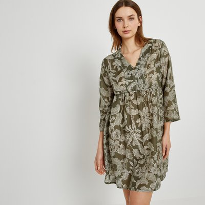 Leaf Print Voile Nightdress LA REDOUTE COLLECTIONS