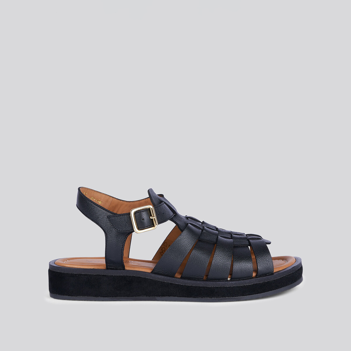 Omaha Leather Wedge Sandals