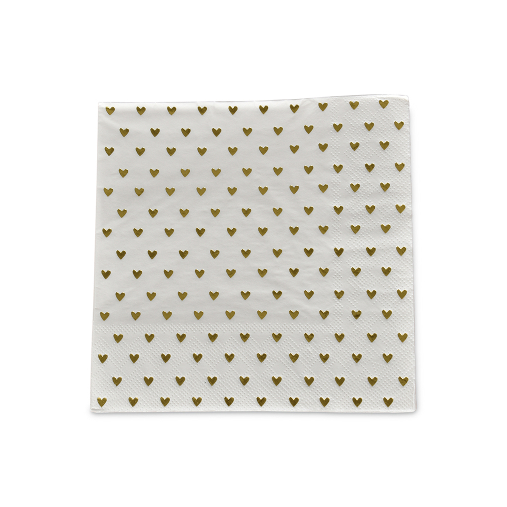 Lot de 20 serviettes en papier coeurs, OPJET